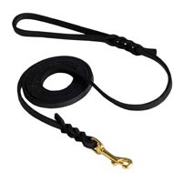 Black Russian Terrier Leash Braided at Either End for Dog Shows  Black Russian Terrier Leash Braided at Either End for Dog Shows