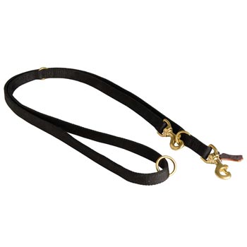 Nylon Black Russian Terrier Leash for Police Dogs Training
